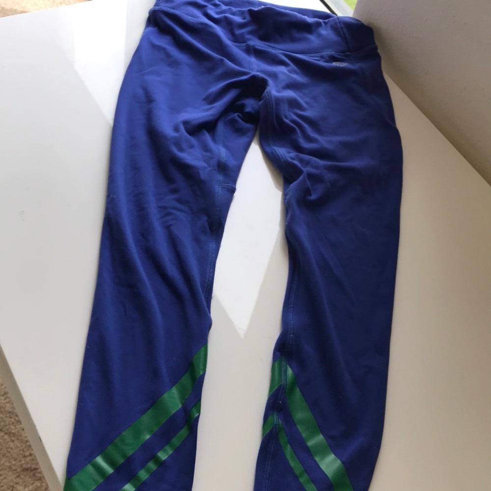 Tory Sport Burch S Small Blue Green Yoga Leggings